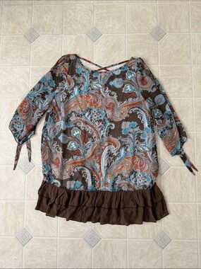 Paisley Vine Patterned Dress